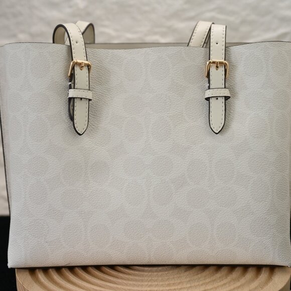 COACH x PEANUTS 2025 Molly Tote Bag 25 Signature Canvas Snoopy CBJ87 NEW - Picture 2 of 8